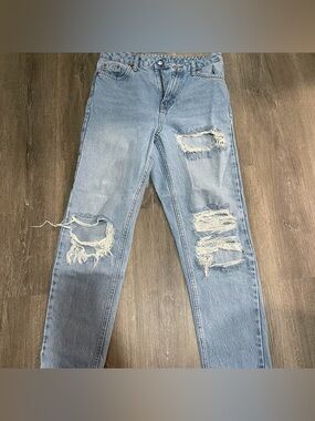 Topshop ripped mom jeans